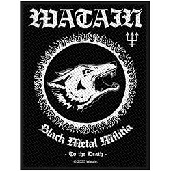 Watain Standard Woven Patch: Black Metal Militia