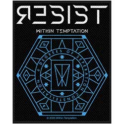 Within Temptation Standard Woven Patch: Resist Hexagon
