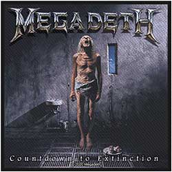 Megadeth Standard Woven Patch: Countdown To Extinction