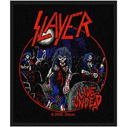 Slayer Standard Woven Patch: Live Undead