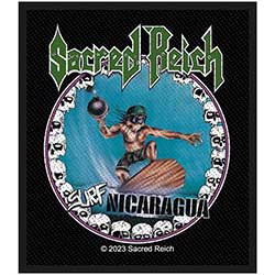 Sacred Reich  Standard Woven Patch: Surf Nicaragua  