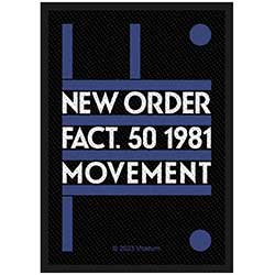 New Order Standard Woven Patch: Fact 50