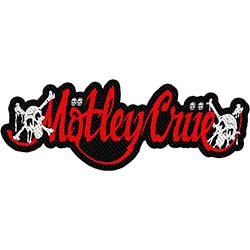 Motley Crue Standard Woven Patch: Dr Feelgood Logo Cut Out
