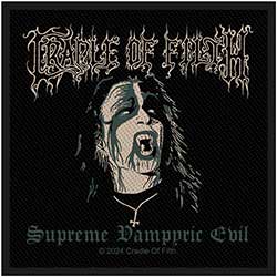 Cradle Of Filth Standard Woven Patch: Supreme Vampyric Evil