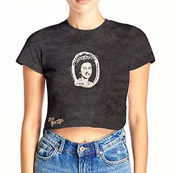 The Sex Pistols Ladies Crop Top: God Save The Queen (Wash Collection)