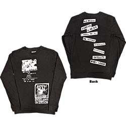 The Sex Pistols Unisex Long Sleeve T-Shirt: 100 Club (Back Print)
