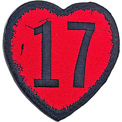 The Sex Pistols Standard Woven Patch: 17 Heart