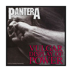 Pantera Standard Woven Patch: Vulgar Display Of Power (Retail Pack)