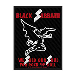 Black Sabbath Standard Woven Patch: Sold Our Souls (Retail Pack)