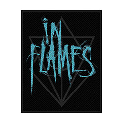 In Flames Standard Woven Patch: Scratched Logo (Retail Pack)