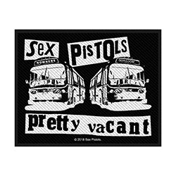 The Sex Pistols Standard Woven Patch: Pretty Vacant (Retail Pack)