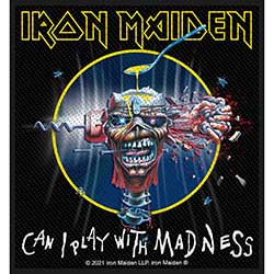 Iron Maiden Standard Woven Patch: Can I Play With Madness (Retail Pack)
