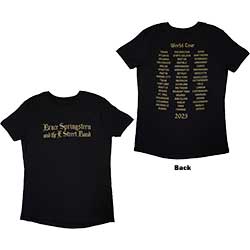 Bruce Springsteen Ladies T-Shirt: Tour '23 Religious (Back Print & Ex-Tour)