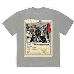 Star Wars Unisex T-Shirt: Villain Action Figures