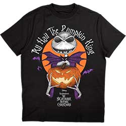 Disney Unisex T-Shirt: The Nightmare Before Christmas All Hail the Pumpkin King