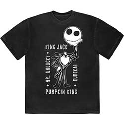 Disney Unisex T-Shirt: The Nightmare Before Christmas Headless Jack