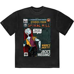 Disney Unisex T-Shirt: The Nightmare Before Christmas Spiral Hill Sally