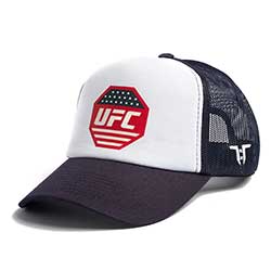 Tokyo Time Unisex Mesh Back Cap: UFC Octogon Flag Neo/Mesh