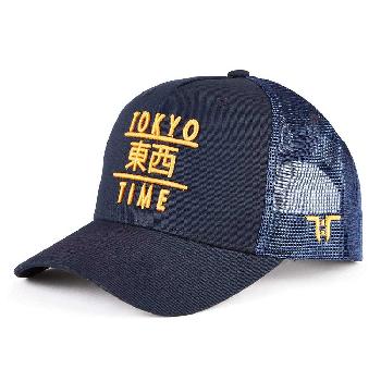 Tokyo Time Unisex Mesh Back Cap: TT Heritage Gold Logo