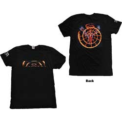 Tool Unisex T-Shirt: Flame Spiral (Back & Sleeve Print)