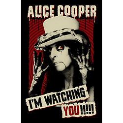 Alice Cooper Textile Poster: I'm Watching You