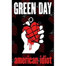 Green Day Textile Poster: American Idiot