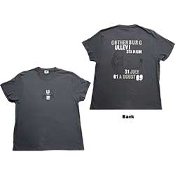 U2 Unisex T-Shirt: 360 Degree Tour Gothenburg 2009 (Ex-Tour & Back Print) (X-Large)