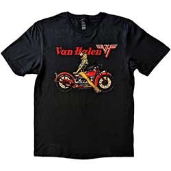 Van Halen Unisex T-Shirt: Pin-up Motorcycle