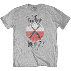 Pink Floyd Unisex T-Shirt: The Wall Faded Hammers Logo