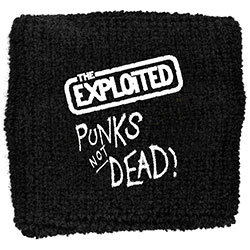 The Exploited Embroidered Wristband: Punks Not Dead (Loose)