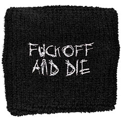 Darkthrone Embroidered Wristband: Fuck Off And Die (Loose)