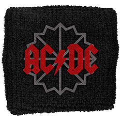 AC/DC Embroidered Wristband: Black Ice Logo (Loose)