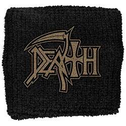 Death Embroidered Wristband: Logo (Loose)