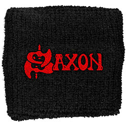 Saxon Embroidered Wristband: Red Logo (Loose)