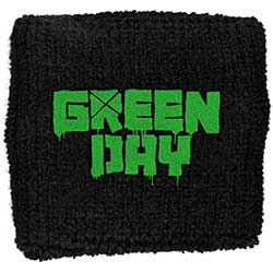 Green Day Embroidered Wristband: Logo (Loose)