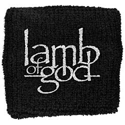 Lamb Of God Embroidered Wristband: Logo