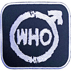 The Who Standard Woven Patch: Spray Logo