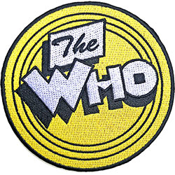 The Who Standard Woven Patch: Yellow Circle