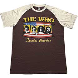 The Who Unisex Raglan T-Shirt: Invades America