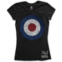 The Who Ladies T-Shirt: Target Distressed