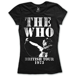 The Who Ladies T-Shirt: British Tour 1973