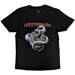Whitesnake Unisex T-Shirt: Silver Snake