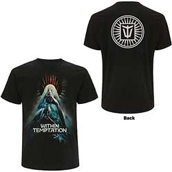Within Temptation Unisex T-Shirt: Bleed Out Veil (Back Print)