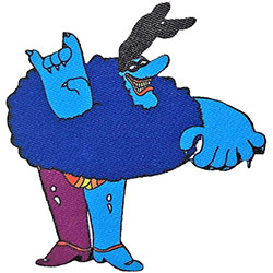The Beatles Standard Woven Patch: Yellow Submarine Chief Blue Meanie 2