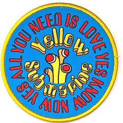 The Beatles Standard Woven Patch: Yellow Submarine AYNIL Circle