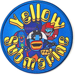 The Beatles Standard Woven Patch: Yellow Submarine Baddies Circle