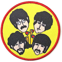 The Beatles Standard Woven Patch: Yellow Submarine Periscopes & Heads