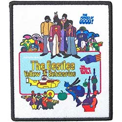 The Beatles Standard Woven Patch: Yellow Submarine Movie Poster