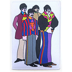 The Beatles Standard Woven Patch: Sub Band Border