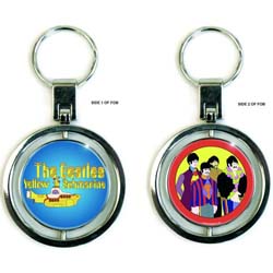 The Beatles Keychain: Yellow Submarine Band & Sub (Spinner)